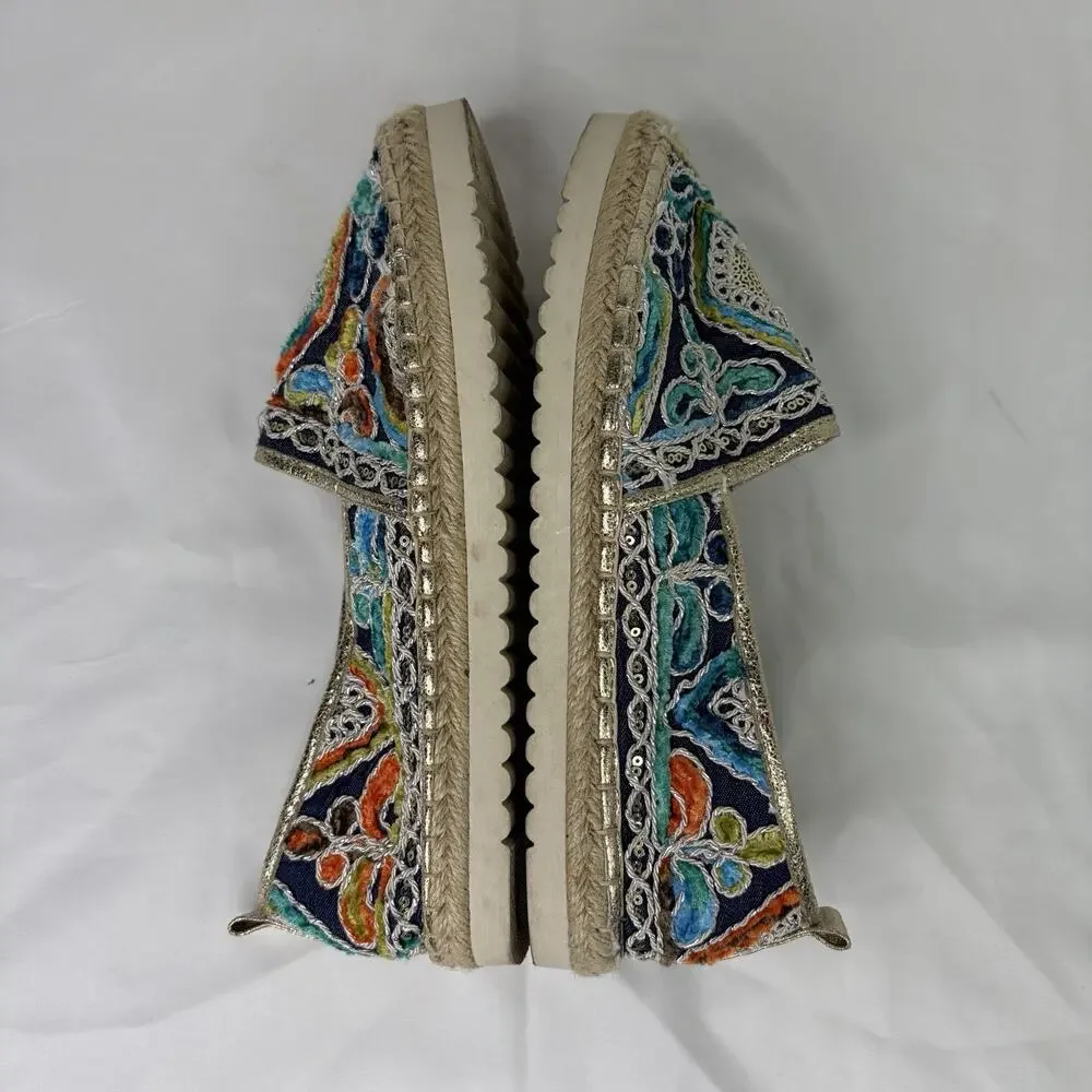 Patrizia By Spring Step Espadrille Shoes Size 39 US 8.5 colorful, bohemian, cool